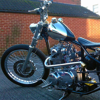 Chrome Z-Bars 1" Riser Handlebars for Harley Sportster Dyna Bobber Motorcycle