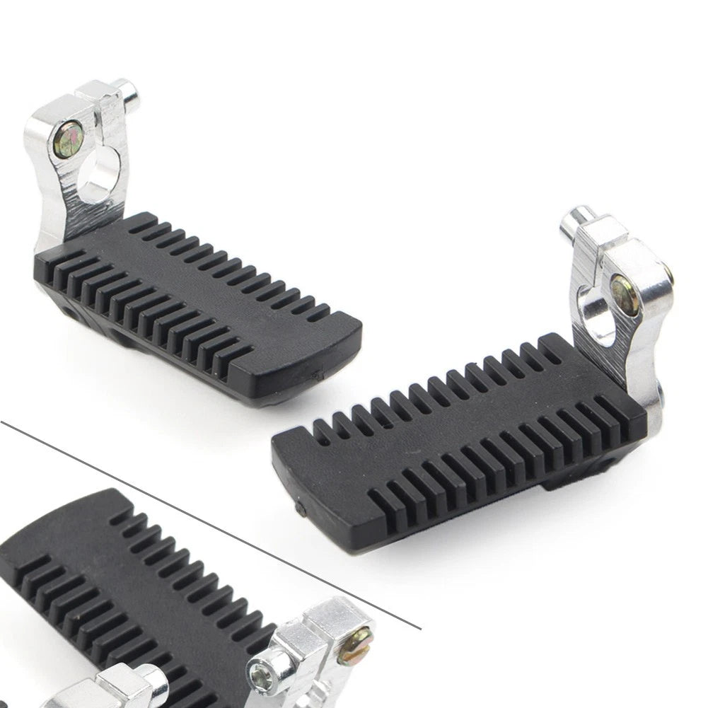Footrest Pegs Pedal w/Clamp Fit 43cc 47cc 49cc Pocket Dirt Bike Mini Scooter ATV
