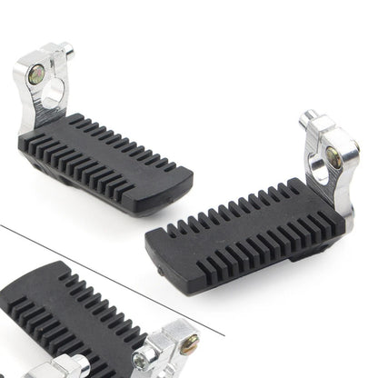 Footrest Pegs Pedal w/Clamp Fit 43cc 47cc 49cc Pocket Dirt Bike Mini Scooter ATV
