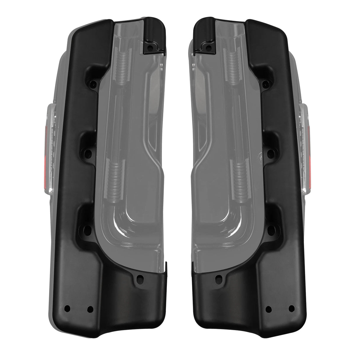 4" Matte Black Saddlebags Extensions Fit For Harley Street Road Glide King 14-23
