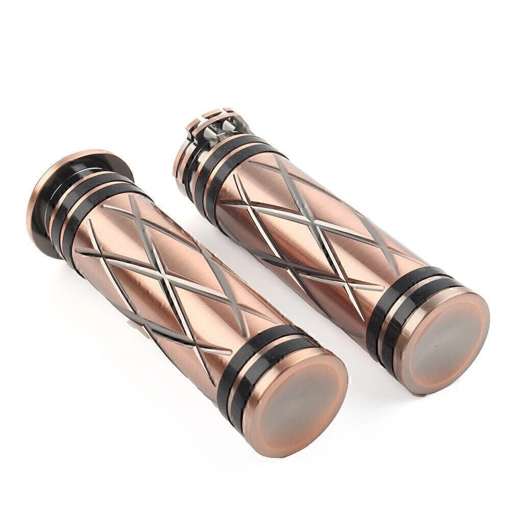 1" Pair Handlebar Hand Grips Fit Harley Touring Dyna Sportster XL883 1200 motor