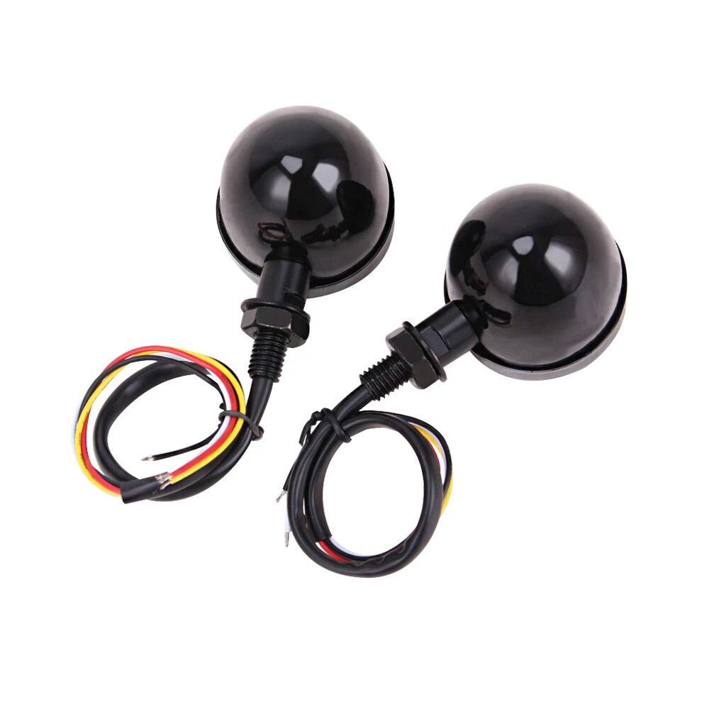 Motorcycle LED Bullet Red Amber Brake Blinker Turn Signal Tail Lights For Harley