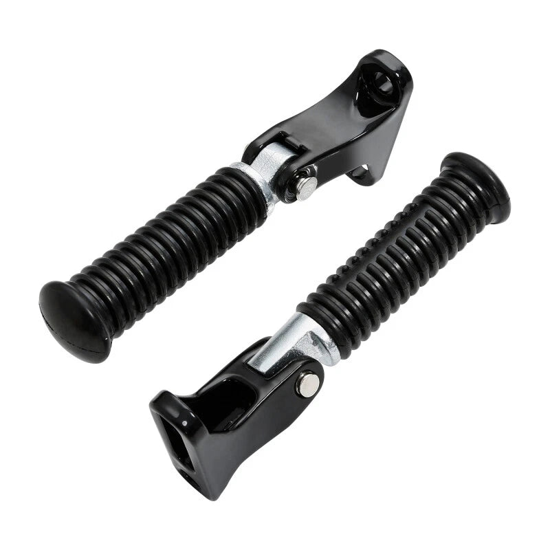 Black Passenger Footpeg Foot Pegs Mount For Harley Touring Electra Glide 1993-Up