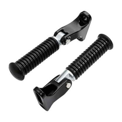 Black Passenger Footpeg Foot Pegs Mount For Harley Touring Electra Glide 1993-Up