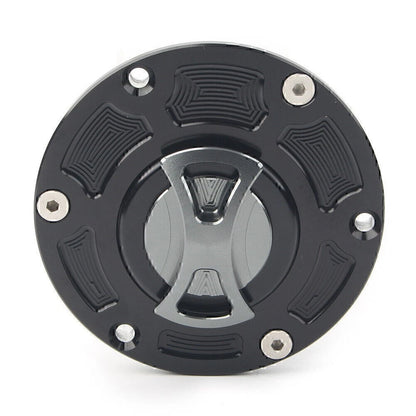 1x Titanium Fuel Gas Tank Cap Aluminum For Kawasaki Ninja 250R EX250 EX300 13-14