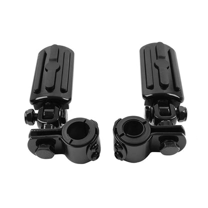 Motorcycle Highway Foot Pegs Rests 1" 1-1/4" Crash Bar Fit Harley Touring Fatboy