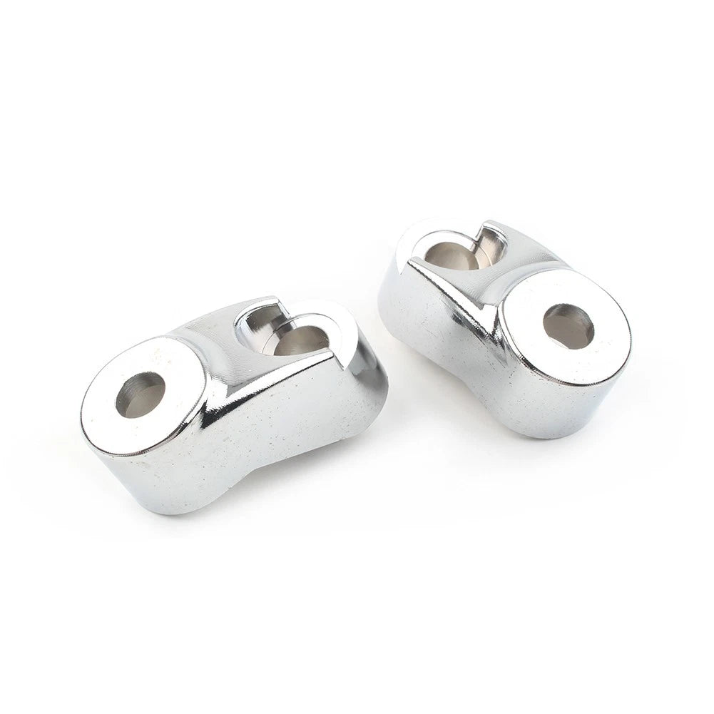 Front Turn Signal Mount Bracket Relocation Kit Fit Harley Dyna 39mm 49mm Chrome