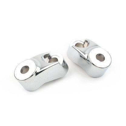 Front Turn Signal Mount Bracket Relocation Kit Fit Harley Dyna 39mm 49mm Chrome