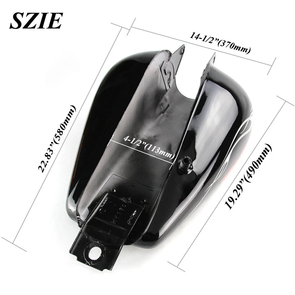Glossy Black 3.4 Gallons Fuel Gas Tank For Honda CMX250 CMX 250 Rebel 1985-2016