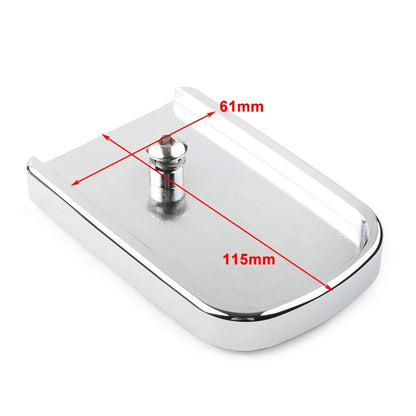 1Brake Pedal Pad Cover For Harley Road & Street Glide Softail Fatboy FLST Chrome