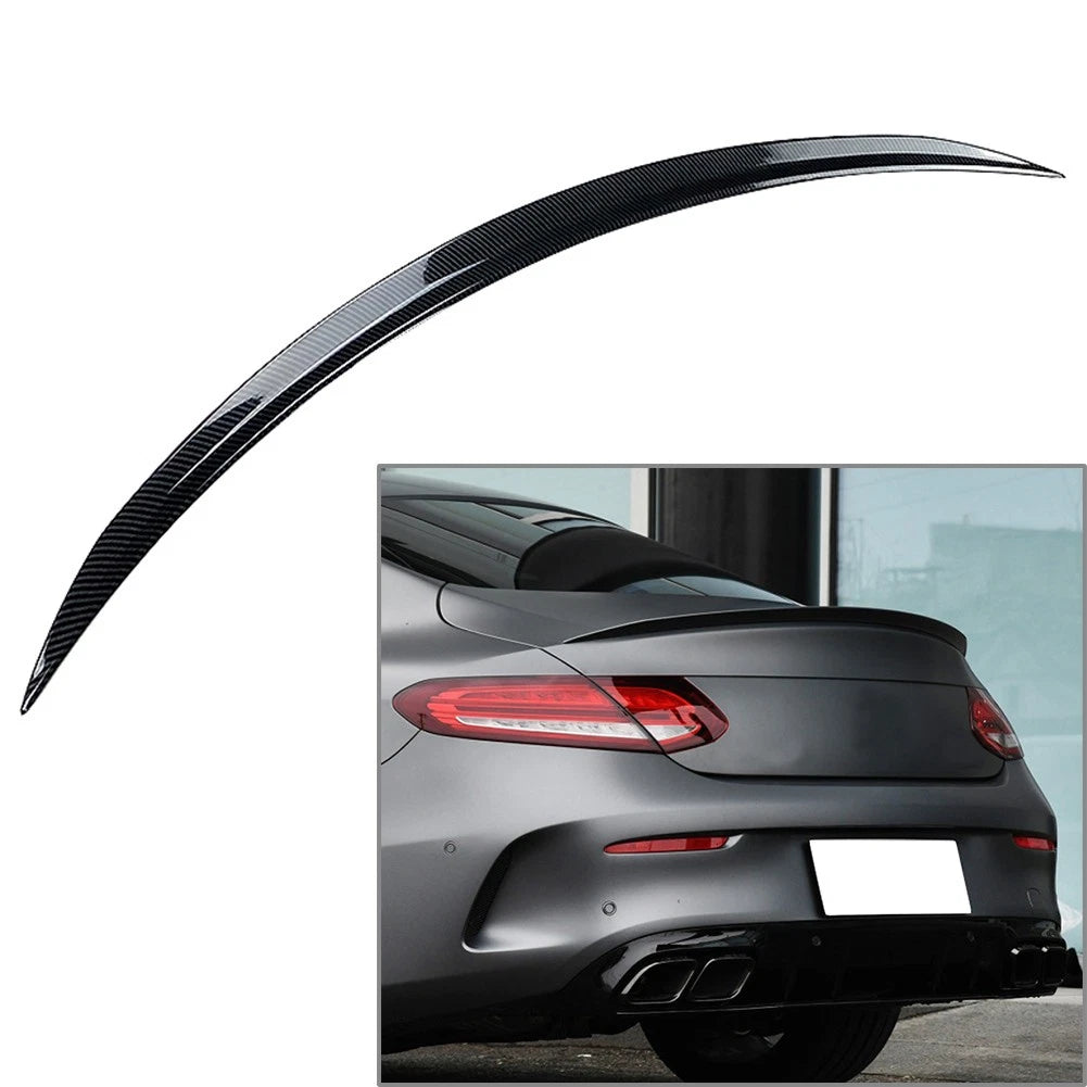Car Tail Wing Rear Trunk Spoiler For Mercedes-Benz C-Class Coupe C205 2015-21