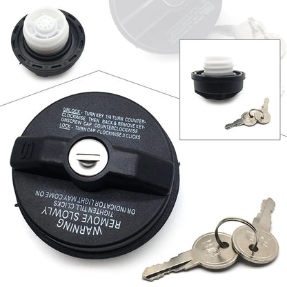 Screw Thread Locking Gas Fuel Cap W/2 KEY Fit Chrysler Jeep Dodge 2001-2016 2015