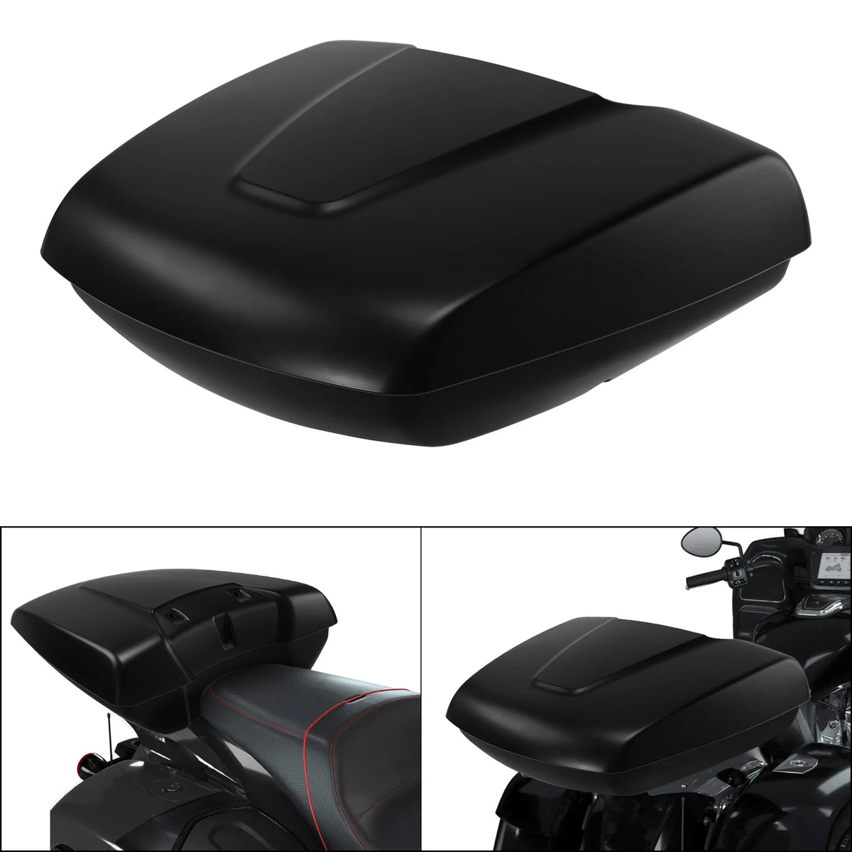 Matt Low Profile Trunk & Mount Rack Fit For Indian Pursuit Dark Horse 22-25