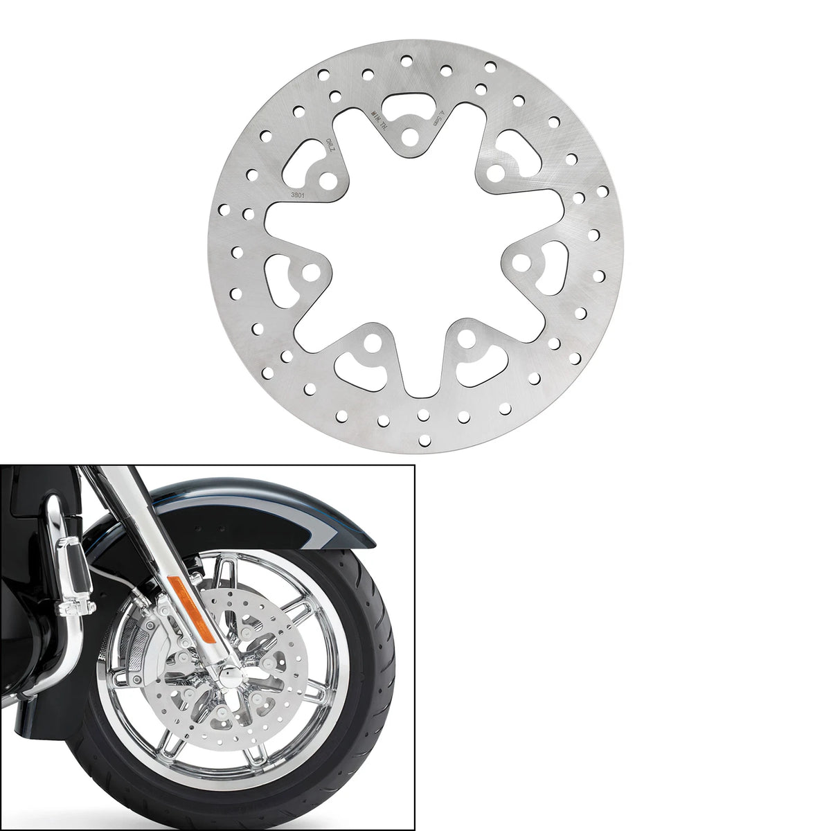 2x 11.8" Front Brake Disc Rotors Fit For Harley Street Road Glide King 2014-2025