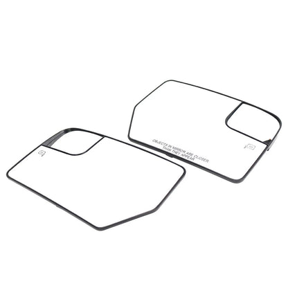 1 Pair Side Mirror Glass Heated Glass With Spotter For Ford Expedition 2012-2017