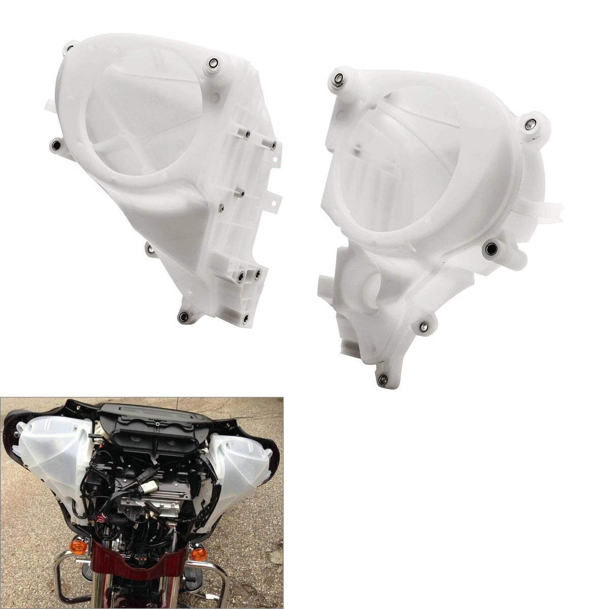 Unpainted Inner Fairing Speakers Cover Fit For Harley Electra Street Glide 14-24