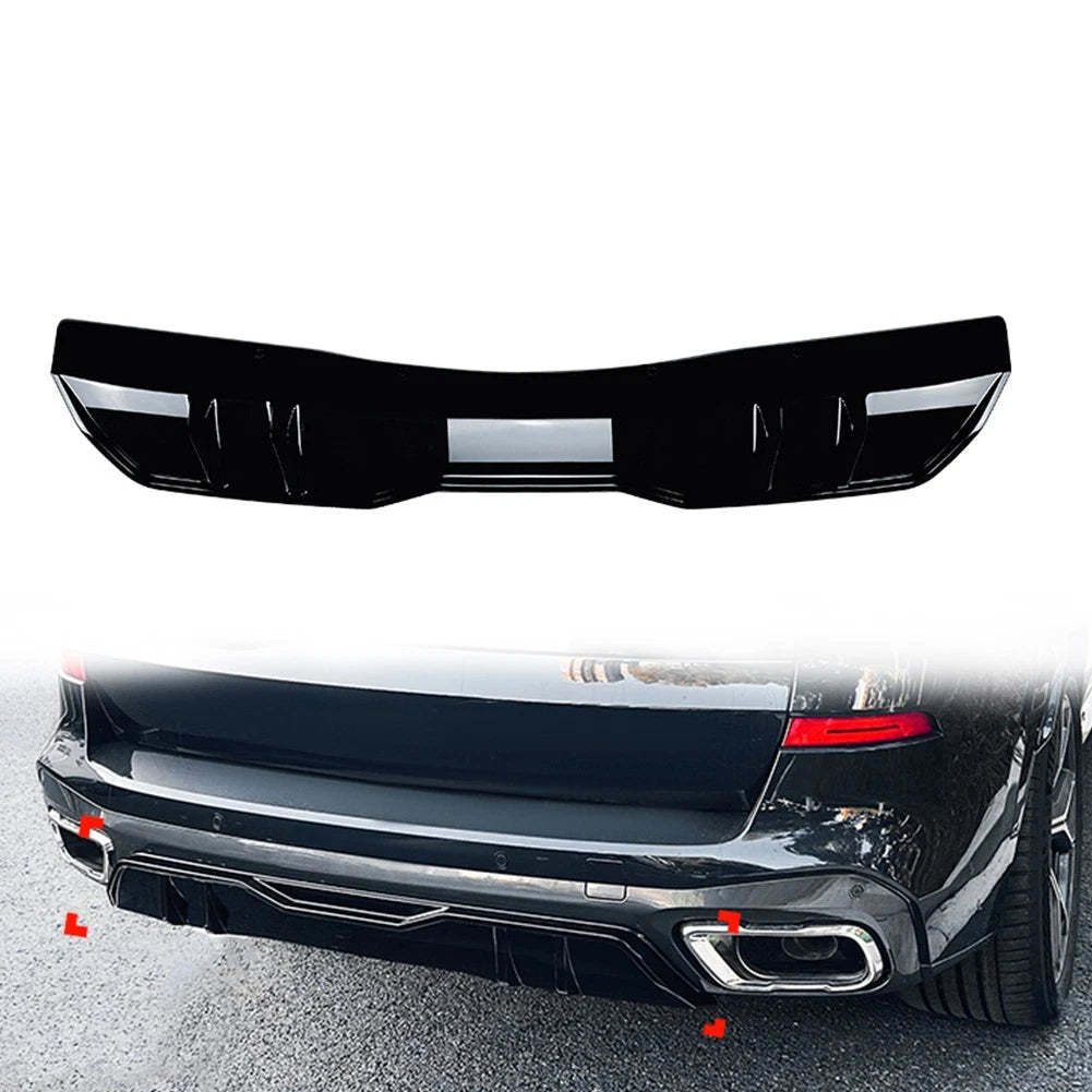 MP Rear Bumper Lip Spoiler Splitter Protector For BMW X5 G05 M Sport 2019-2024