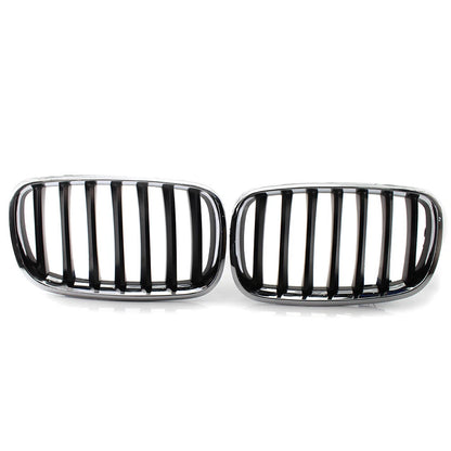 Front Bumper Mesh Grille Slat Grill For BMW E70 X5 & E71 X6 2008-13 Pair Car US