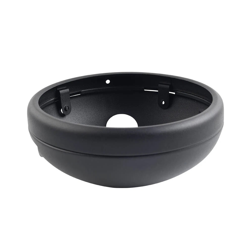 7" Motorcycle Round Headlight Headlamp Light Housing Cover Bucket Matte Black