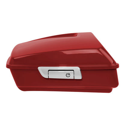 Chopped Trunk Pad Rack Fit For Harley Touring 14-25 Wicked Red Glossy
