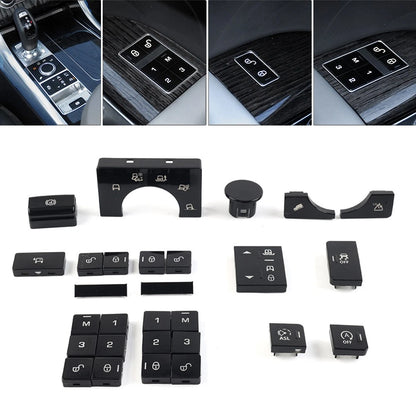 For Land Rover 2013-2017 Window Lift Switch Button Terrain Mode Button Cover Set
