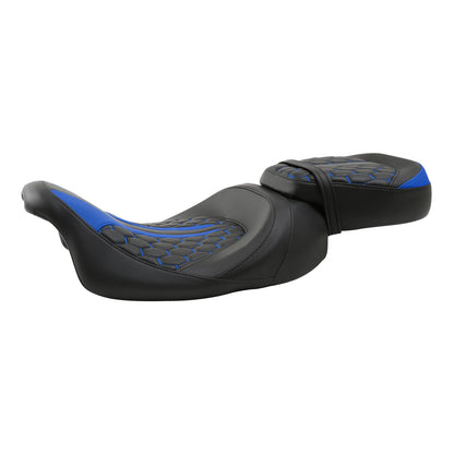 Driver Passenger Seat Low-Profile Fit For Harley Street Road Glide King 09-23 22