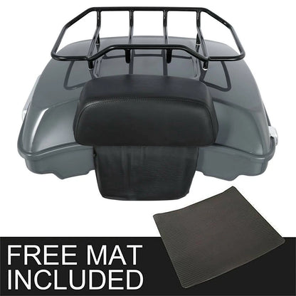 Gray Razor Trunk Top Rack Fit For Harley Touring Street Road Glide King 14-25 24