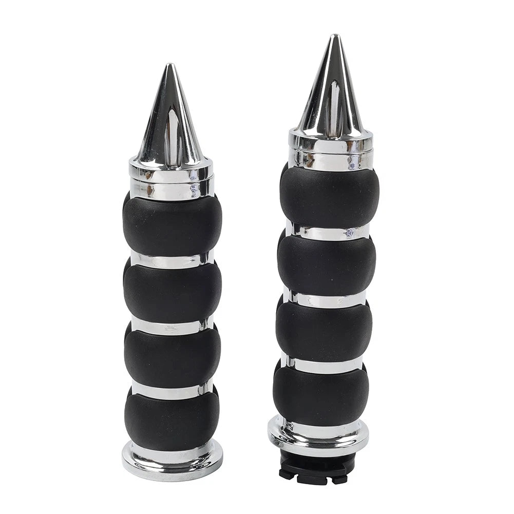 1''Motor Handlebar Hand Grips W/ Throttle For Harley Sportster XL1200 883 Chrome