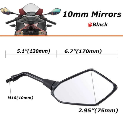 For Suzuki DRZ400 DRZ400S DRZ400SM DR350 Motorcycle Rearview Side Mirrors US