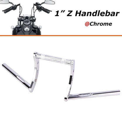 Motorcycle 1'' Handlebars Z Bar Drag Bars Fit For Yamaha Suzuki Honda Harley USA