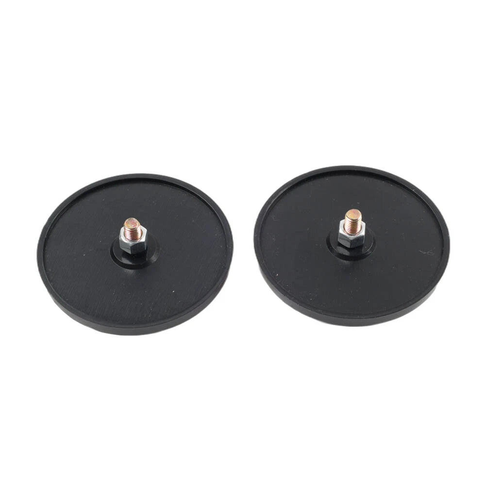 M5 2PCS Round Warning Reflector Side Marker Universal For Motorcycle ATV Yellow
