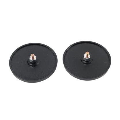 M5 2PCS Round Warning Reflector Side Marker Universal For Motorcycle ATV Yellow