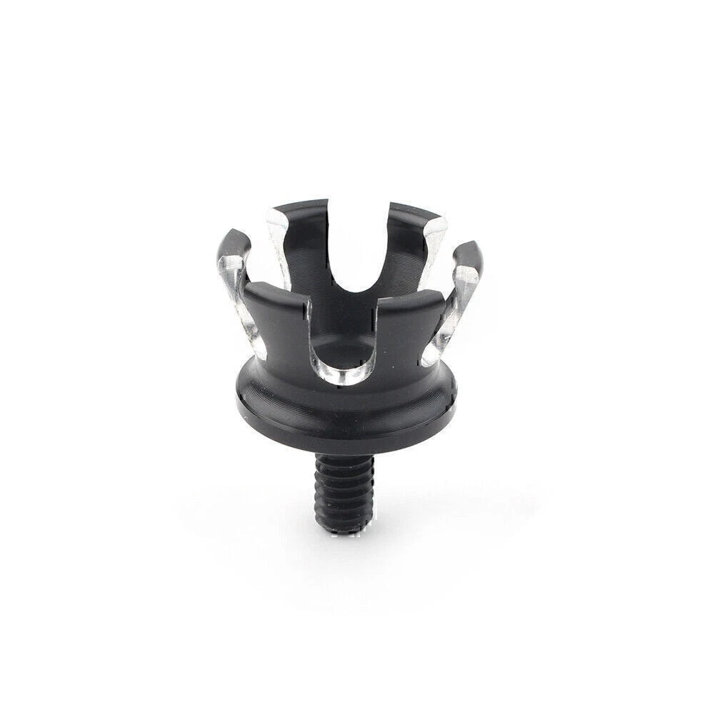 1 Pcs Aluminum Imperial Crown Style Rear Seat Bolt Tab Screw Mount for Harley UK