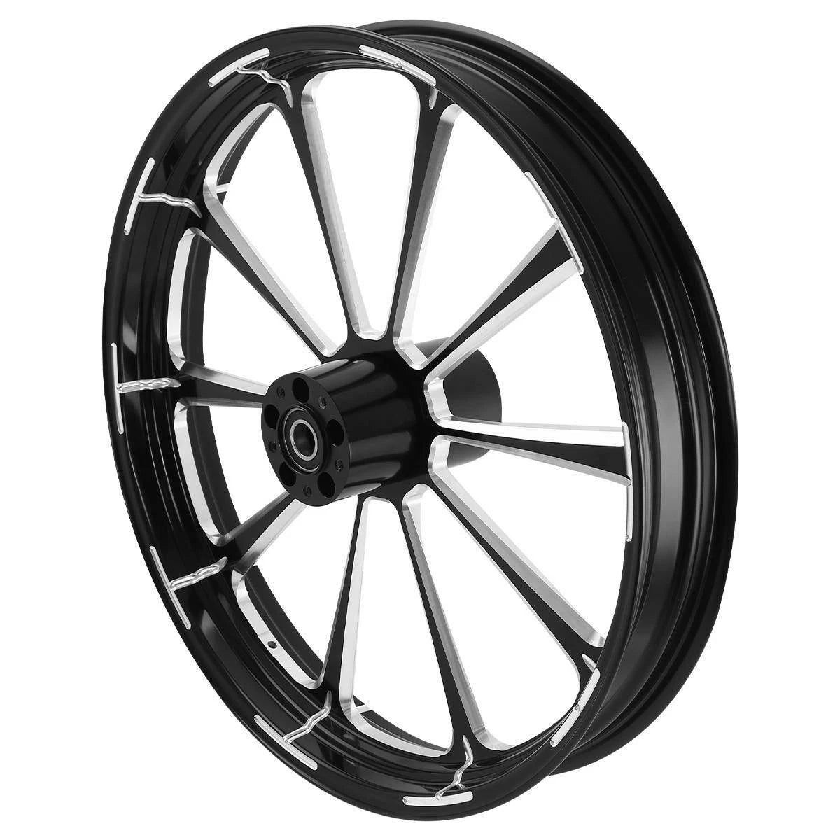 18'' Front Wheel Rim & Dual Disc Hub Fit For Harley Touring Road Glide 1997-2021