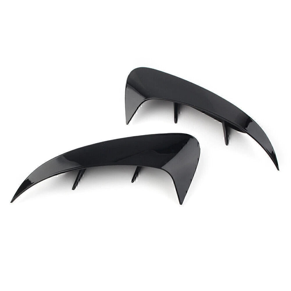 ABS Rear Bumper Fins Trim Canards Splitter For Benz A Class W177 Sport 2019+ Blk