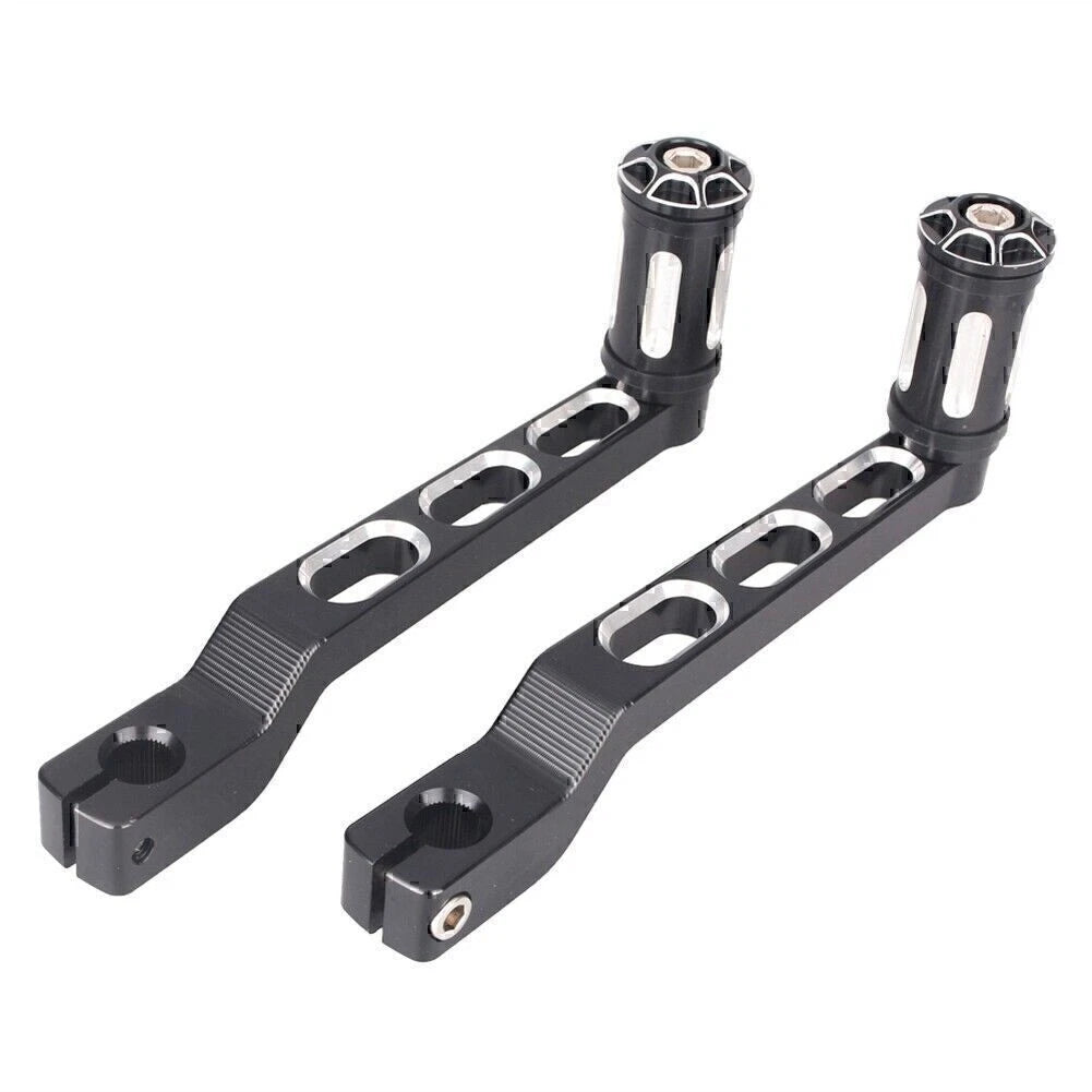For Harley FLST FLHT Heel Toe Shifter Arms Set Black Gear Shift Levers w/ Pedal