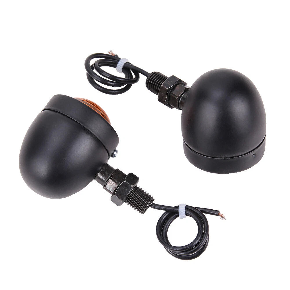 Black Motorcycle Turn Signal Blinker Lights For Harley Sportster XL1200 883 Dyna