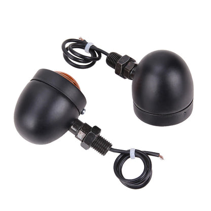 Black Motorcycle Turn Signal Blinker Lights For Harley Sportster XL1200 883 Dyna