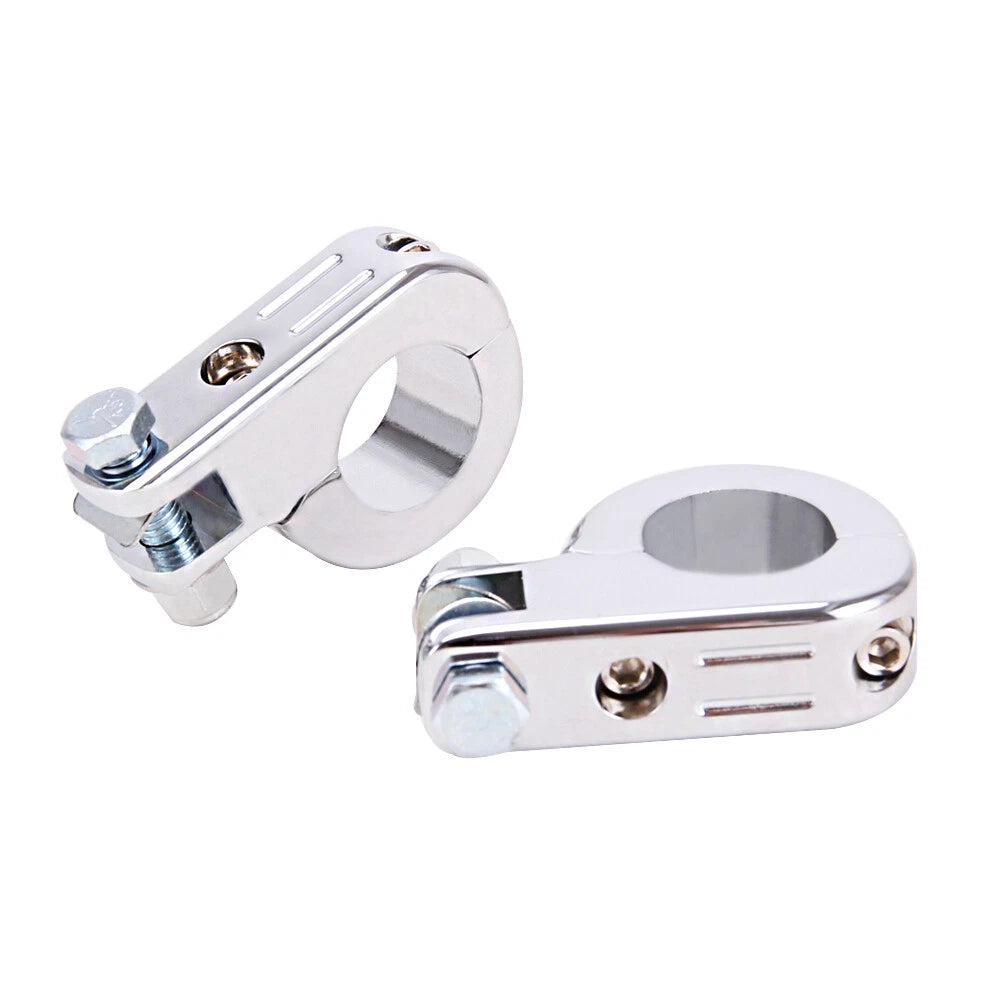 1-1/4" Highway Crash Bar Motorcycle Foot Pegs Pedals Mount Kit For Harley Chrome