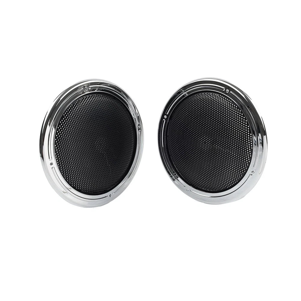 Motorcycle Rear Tour Pack Speaker Pod Grilles For Harley Road Tri Glide FLTRU
