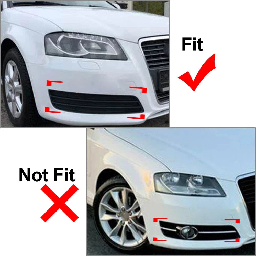 For Audi A3 8P 09-13 Front Bumper Fog Light Grille Cover Without Fog Light Hole
