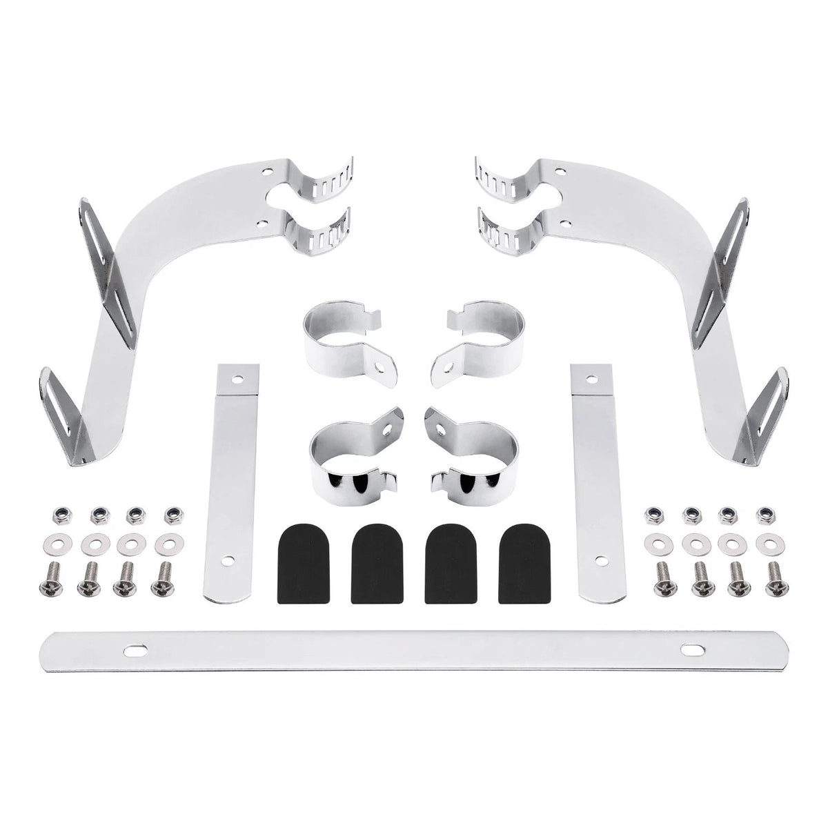 39mm Windshield Screen Bracket Fit For Harley Sportster XL883 1200 Dyna Chrome