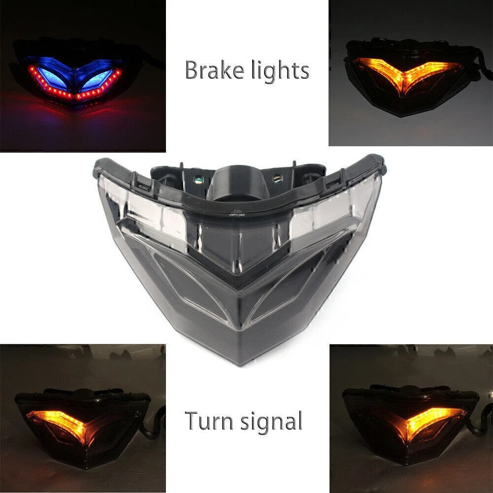 LED Brake Tail Light Rear Turn Signal Lamp For Kawasaki Ninja 250R 300 2013-17