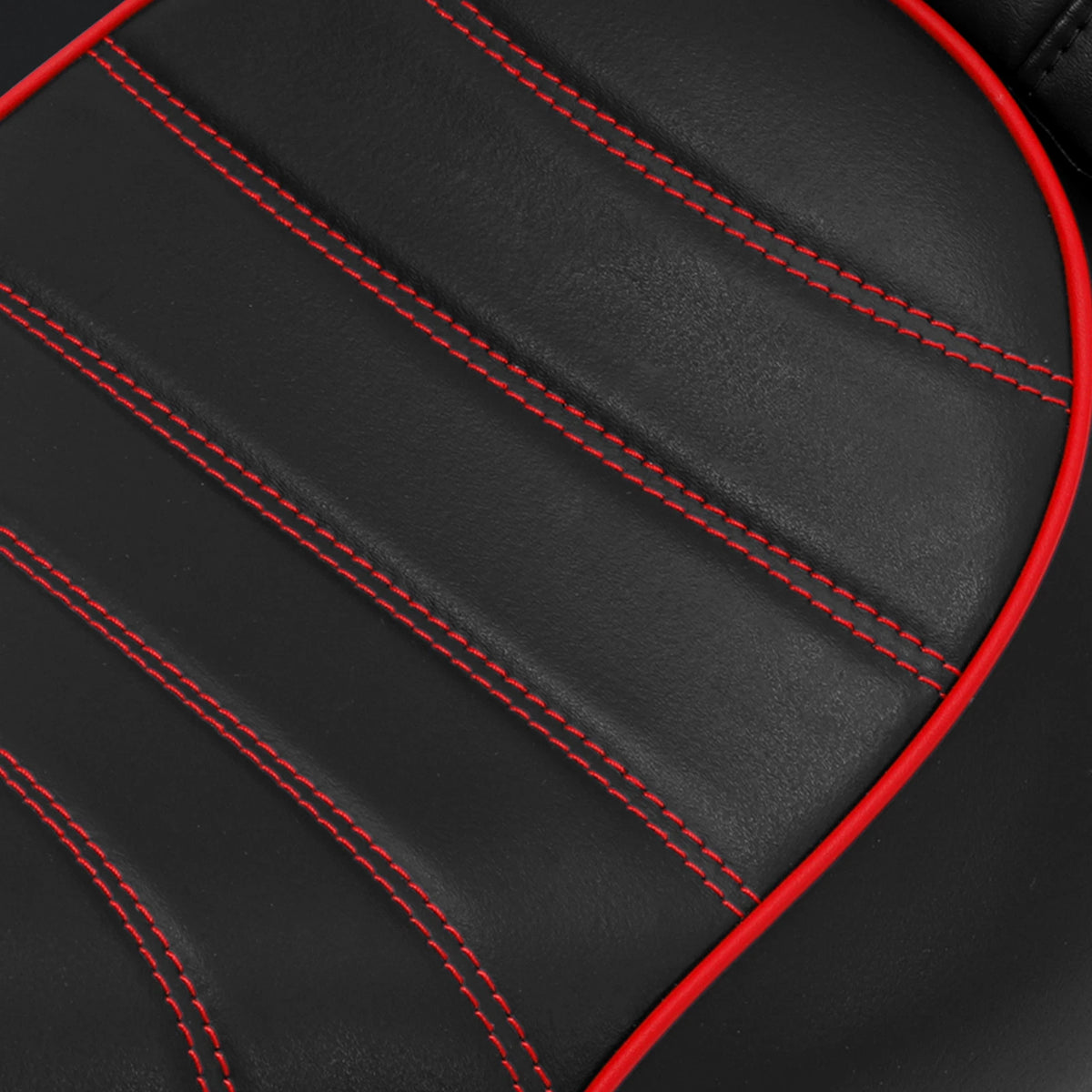 Driver Passenger Seat Fit For Harley Sportster Iron 883 XL883N 2016-Up Black Red