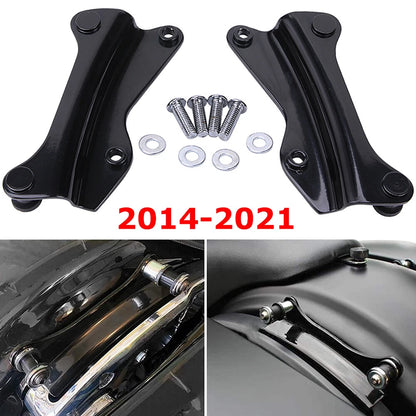 4 Point Docking Hardware Kit For Harley Road King Street Glide 14-UP Gloss Black