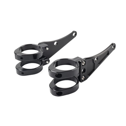 49MM Motorcycle Headlight Bracket Mount Clamp Fork Tube Holder For Harley