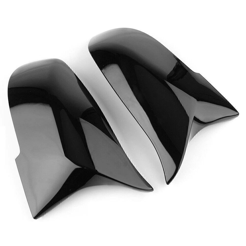 2 x Rearview Mirror Cover Caps Black Protect Fit BMW F20 F21 F30 F31 F32 F34 E84