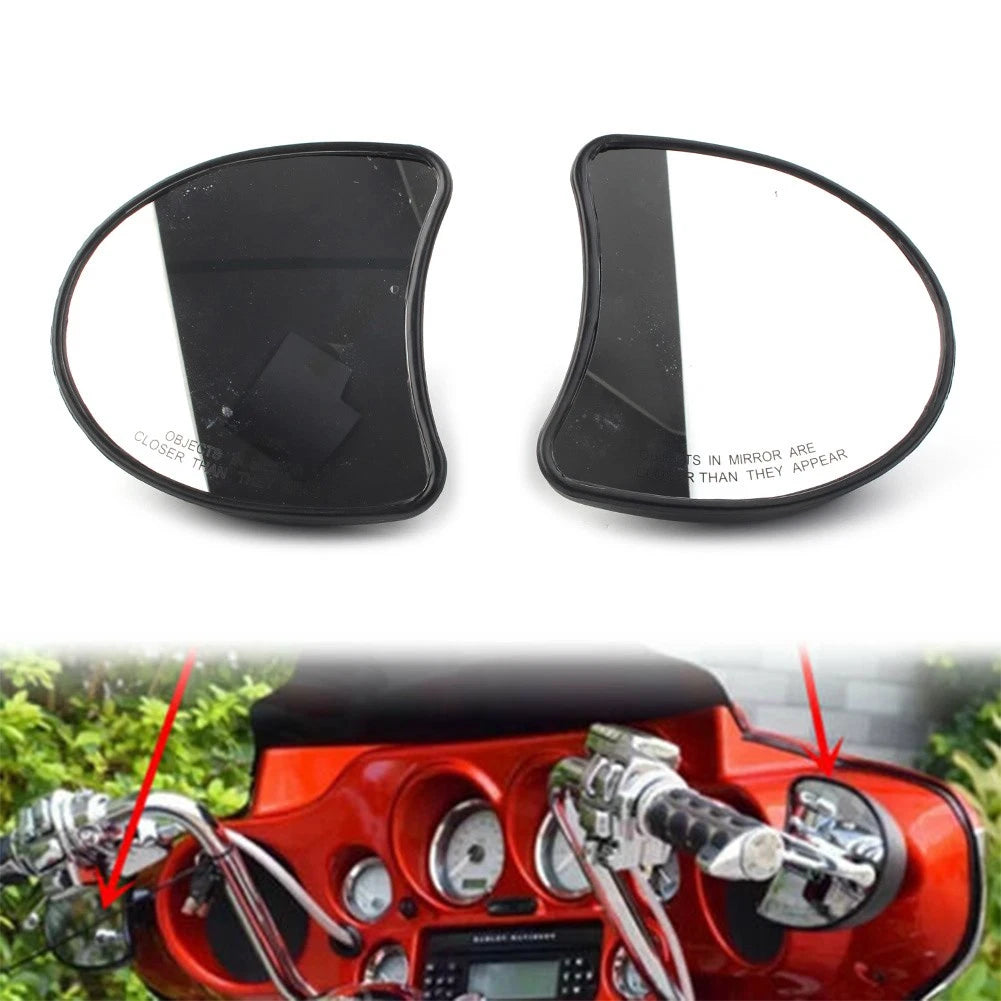 2X Motor Inner Fairing Mount Rearview Mirrors For Harley Street Glide FLHX FLHTK