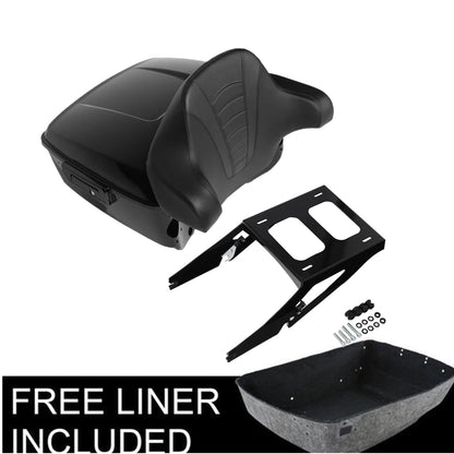 Black King Trunk Pad Mount Rack Fit For Harley Sport GlideFLSB 2018-25