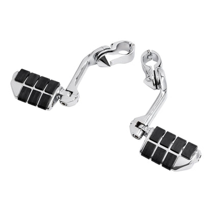 32mm Long Highway Foot Pegs Footrests Fit For Harley Touring Electra Road Glide